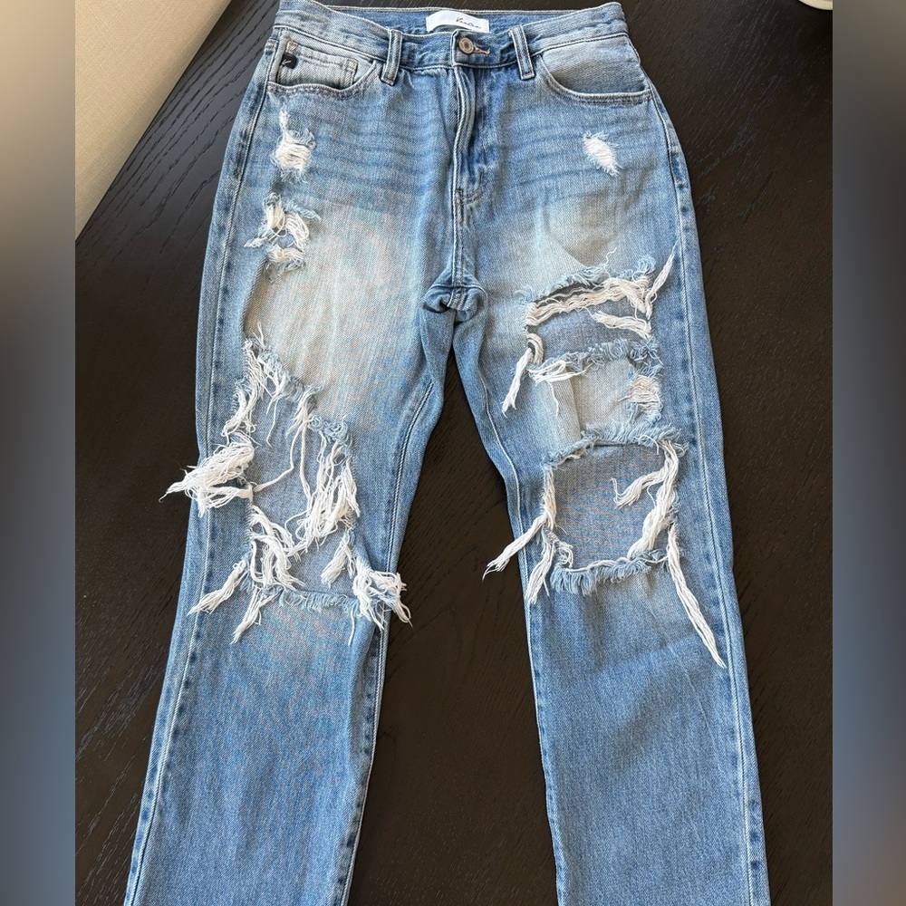 KanCan Light Blue Distressed Skinny Jeans